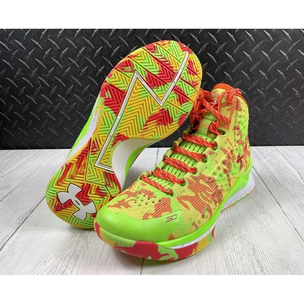 Authentic Under Armour Curry 1 Retro Sour Patch Kids Men Size 10 3026196-300 New
